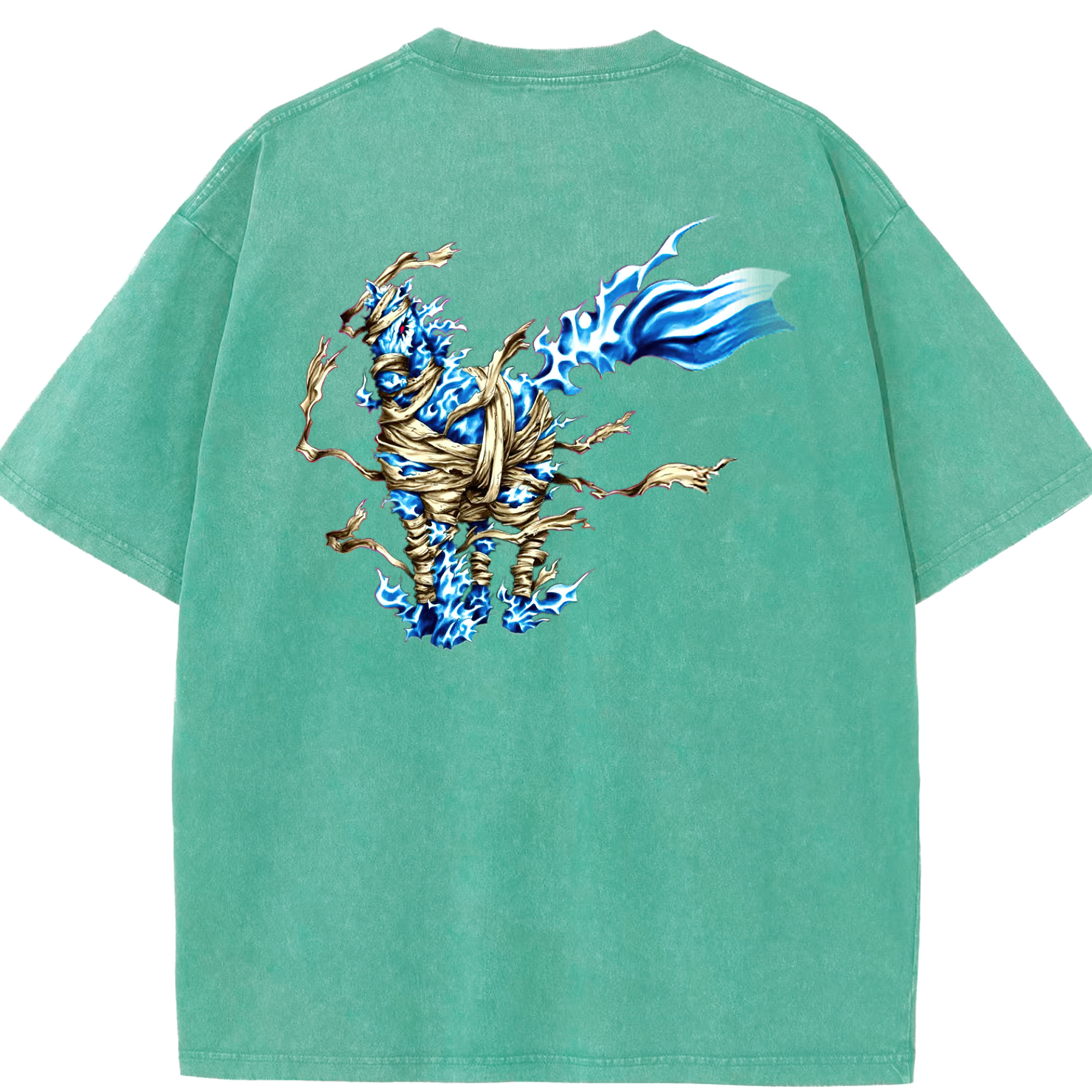 （画像用） 遊☆戯☆王 Yu-Gi-Oh! 綿100% ヴィンテージ風 半袖Tシャツ（背面プリント）